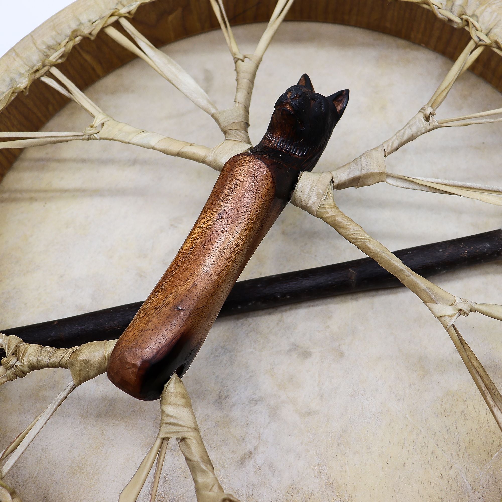 Spirit of the Wolf - Sharman Drum & Stick- Tunable - 40cm