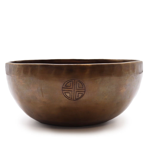 Extra Large Indian Moon Phase Singing Bowl - (approx 1500g) - 22cm